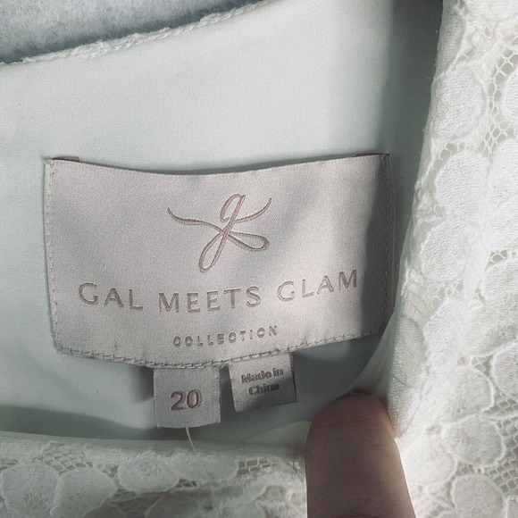 Gal Meets Glam Daisy Tiered Lace Ruffle Dress Womens Plus Size 20 NWT $220 - Picture 6 of 11